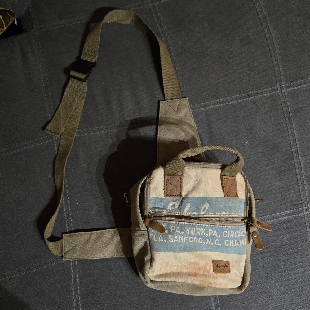 Selina Vaughan handmade vintage seed Sack bag